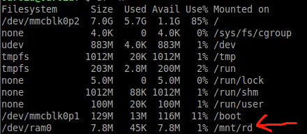 disk space